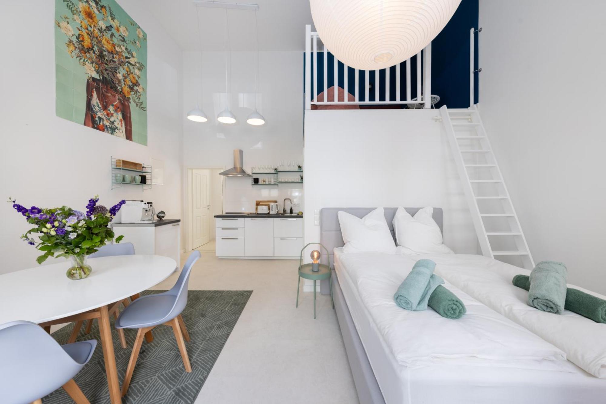Great 2-Room Loft With 2 Bathrooms And 2 Kitchen Berlín Exterior foto